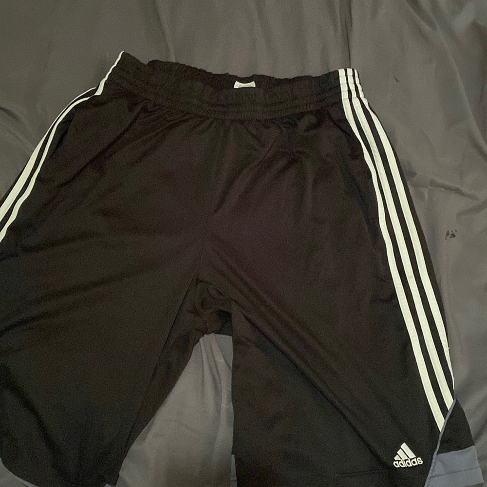 Men’s black athletic adidas shorts